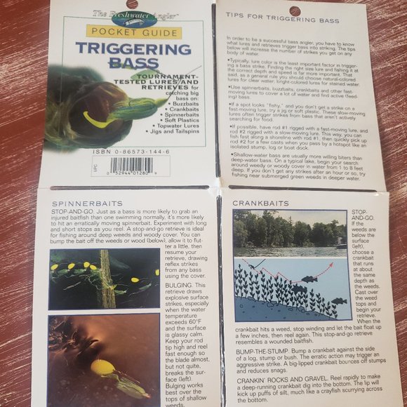 Fishing Laminated Pocket Guides - Set of 6 - Fresh & Salt Water - Picture 8 of 13